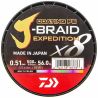 Daiwa J-Braid Exp X8 - 500m - Multicolor - 123,6 LB