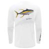 L-Shirt Bob Marlin Performance Shirt Natty Tuna - Blanc - Arriere