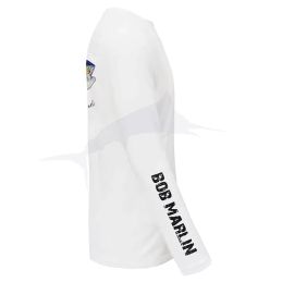 L-Shirt Bob Marlin Performance Shirt Natty Tuna - Blanc - Coté