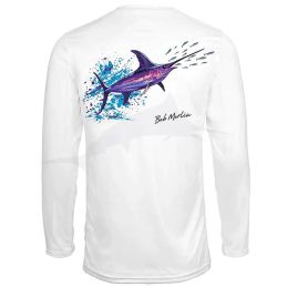 Bob Marlin Performance Shirt Sword Rebel - White - Back