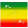 Face Shield Bob Marlin - Rasta Flag