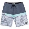 Short Pelagic Blue Water - Fish Camo Light Grey avant