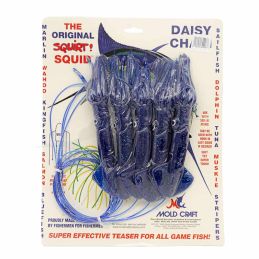 Leurre Mold Craft Squid Daisy Chains 9" - Blue