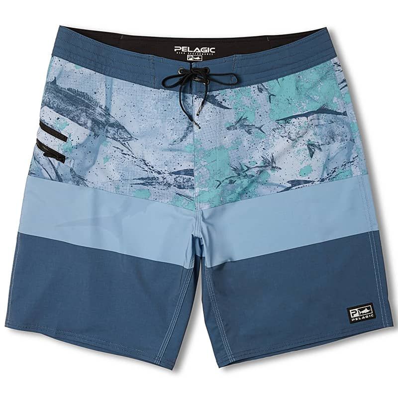 Pelagic Strike Open Seas Camo Short - Blue - Front