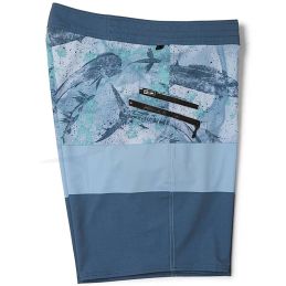 Pelagic Strike Open Seas Camo Short - Blue - Side