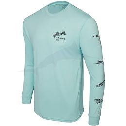 L-Shirt Pelagic Aquatek Gyotaku - Tropical Aqua - avant