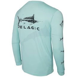 Pelagic Aquatek Gyotaku LS - Tropical Aqua - back