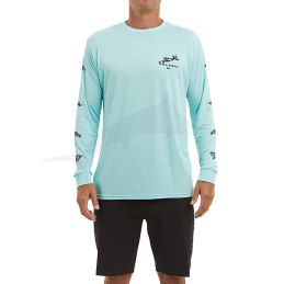 L-Shirt Pelagic Aquatek Gyotaku - Tropical Aqua
