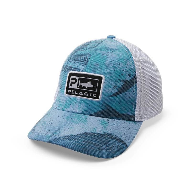 Casquette Pelagic Offshore Icon Gyotaku Bleu Casquette Pelagic Offshore Icon Gyotaku Bleu