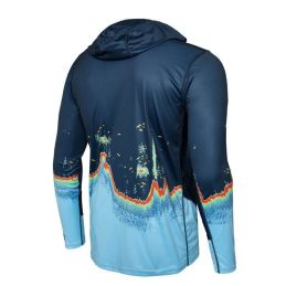 L-Shirt Pelagic VaporTek Sonar Navy Capuche