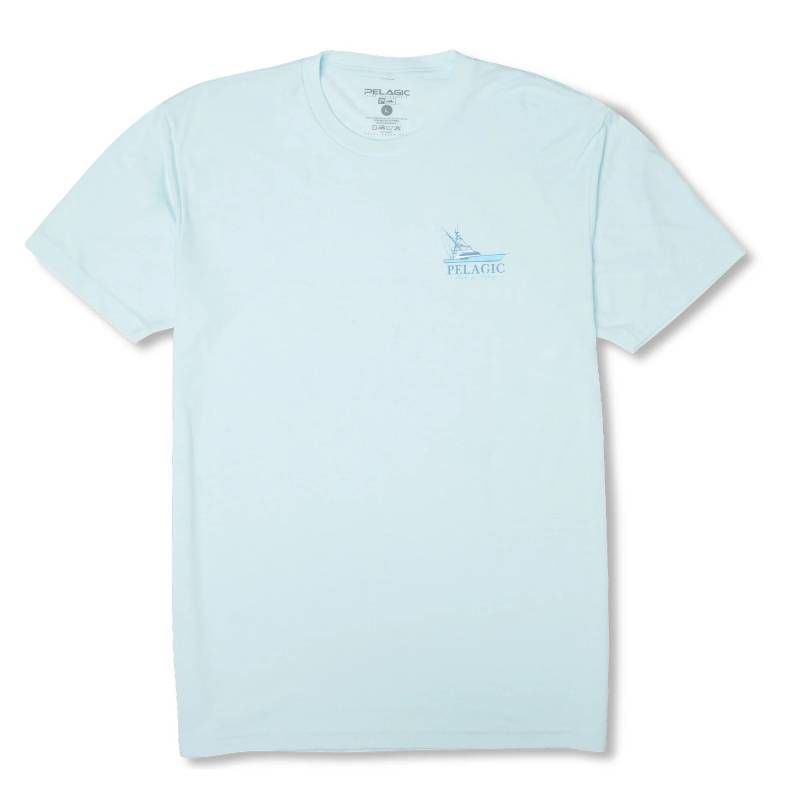 T-Shirt Pelagic Aquatek Good Livin Light Blue
