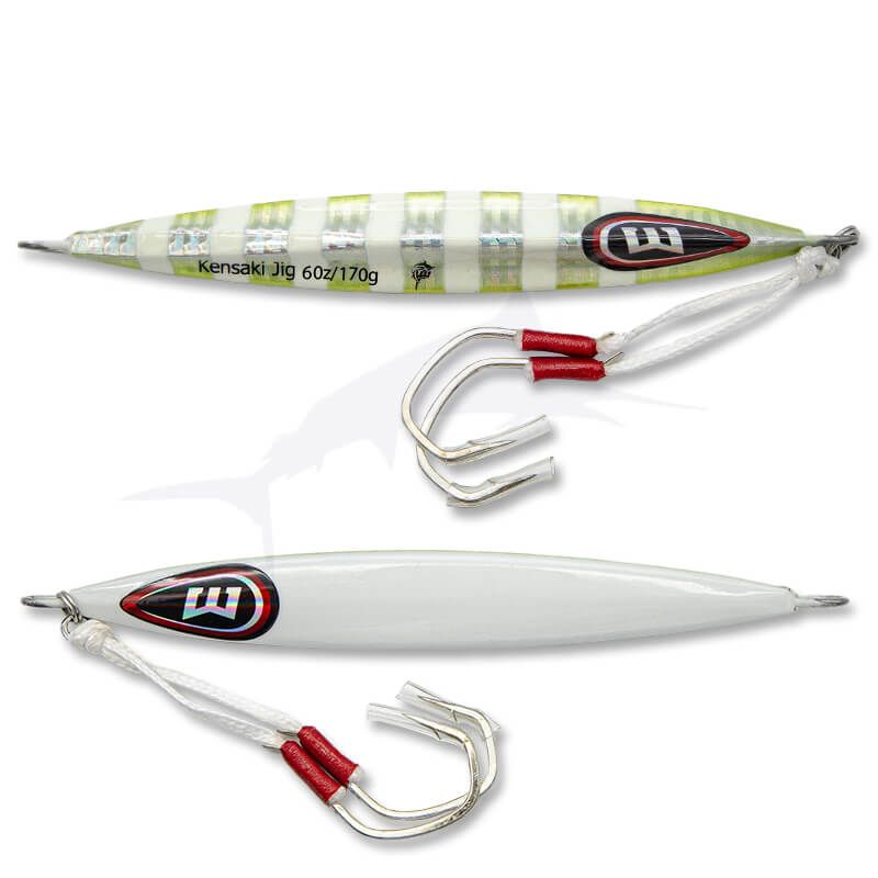 Lure Kensaki Jig Williamson - 170g - Chartreuse Blink (GLOW) Lure Kensaki Jig Williamson - 170g - Chartreuse Blink (GLOW)