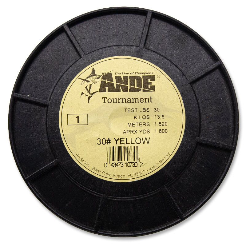 Ande Nylon Tournament-30lb Yellow Ande Nylon Tournament-30lb Yellow