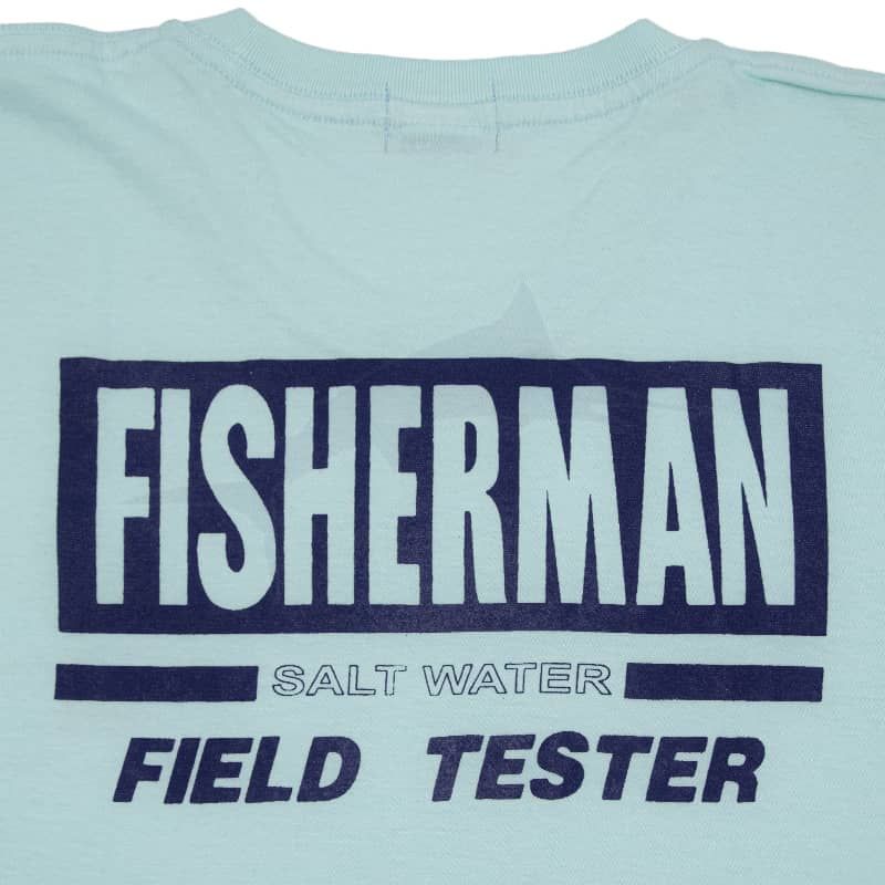 Fisherman Field Tester Tee - Light Blue - back Fisherman Field Tester Tee - Light Blue - back