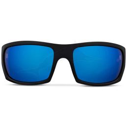 Lunettes Pelagic The Mack Polarized Mineral - Matte Black Blue Mirror