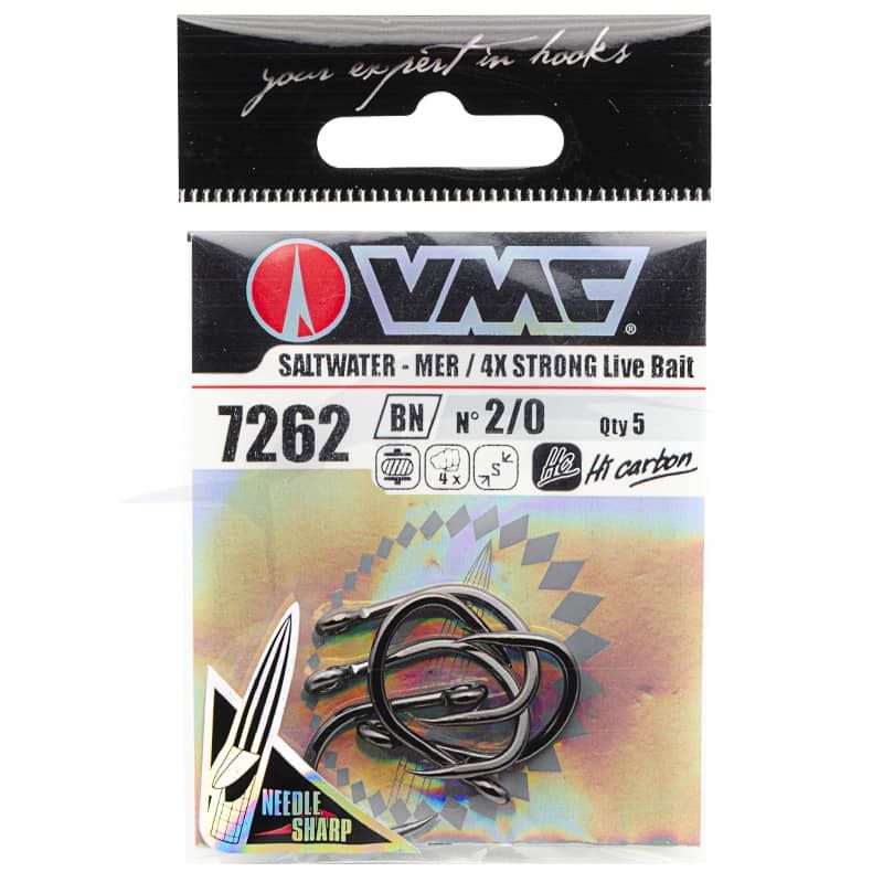 VMC 7262BN 4X Strong Live Bait 2/0 VMC 7262BN 4X Strong Live Bait 2/0