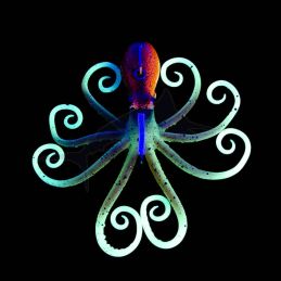 Lure Savage Gear 3D Octopus - Brown Glow