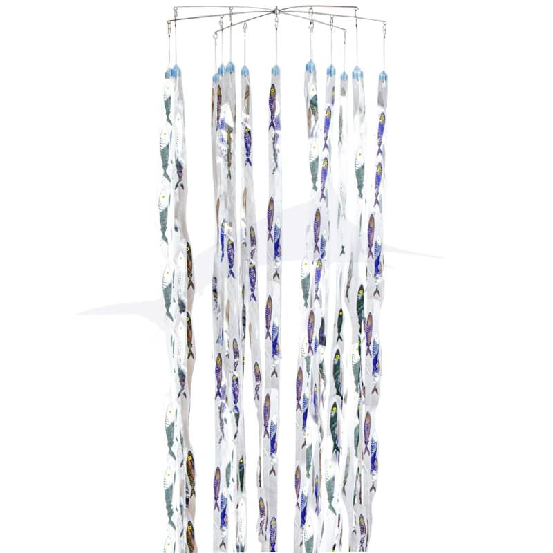 StripTeaser Deluxe XL - 6-Arm Dredge w/195 Fish (blue/green)