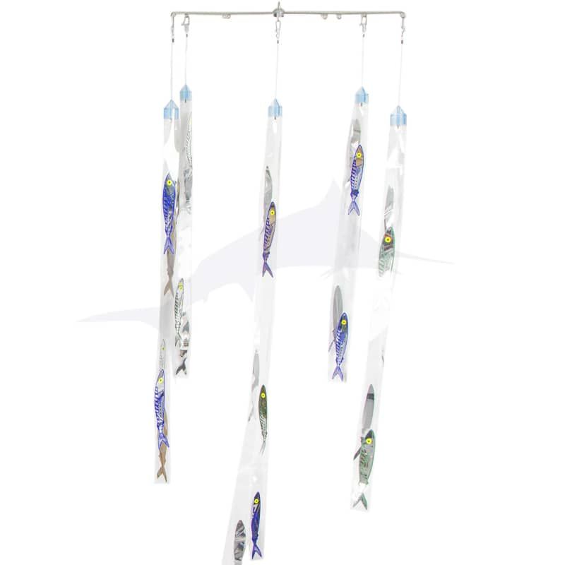 StripTeaser Mini - 4-Arm Dredge w/33 Fish - Blue / Green