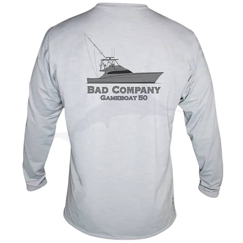BADCO Gameboat Long Sleeve Tech Sun Shirt - back BADCO Gameboat Long Sleeve Tech Sun Shirt - back