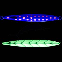 Lure M&W Long Dragon Bone Jig 250g - 13 Glow