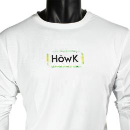 L-Shirt HOWK Llampuga Graphit Series Blanc