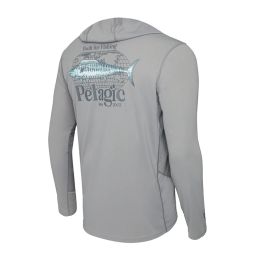 L-Shirt Pelagic Vaportek Worldwide Wahoo logo