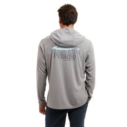 L-Shirt Pelagic Vaportek Worldwide Wahoo dos capuche