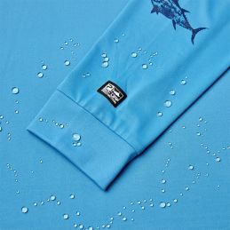 L-Shirt Pelagic Aquatek Hooded Gyotaku