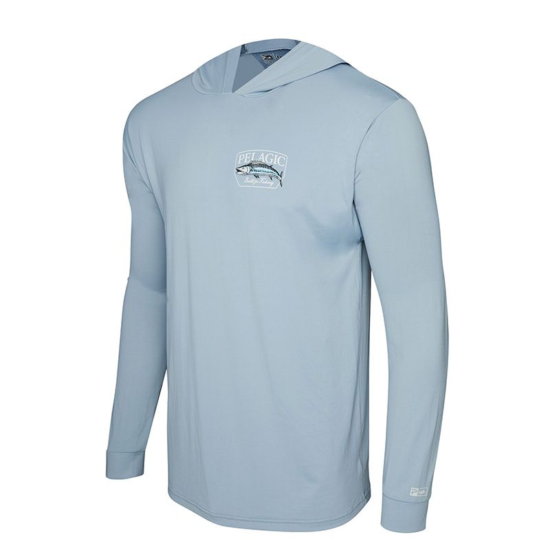 L-Shirt Pelagic Aquatek Hooded Wahoo vue de face L-Shirt Pelagic Aquatek Hooded Wahoo vue de face
