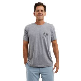 T-shirt Map Fish porté – Vue avant sur mannequin