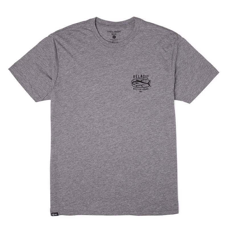 T-shirt Pelagic Map Fish – Vue arrière avec illustration carte des poissons T-shirt Pelagic Map Fish – Vue arrière avec illustration carte des poissons