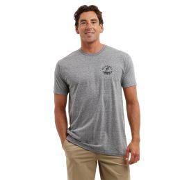Man wearing Pelagic Marlin Club T-shirt front side