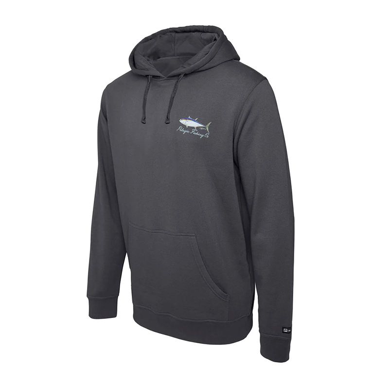 Sweat à capuche Pelagic Goione vue de face – graphite Sweat à capuche Pelagic Goione vue de face – graphite