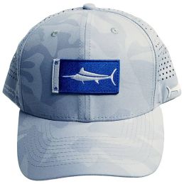 Tournament Release Flag Billfish Gear Hat - Blue Marlin Camo front