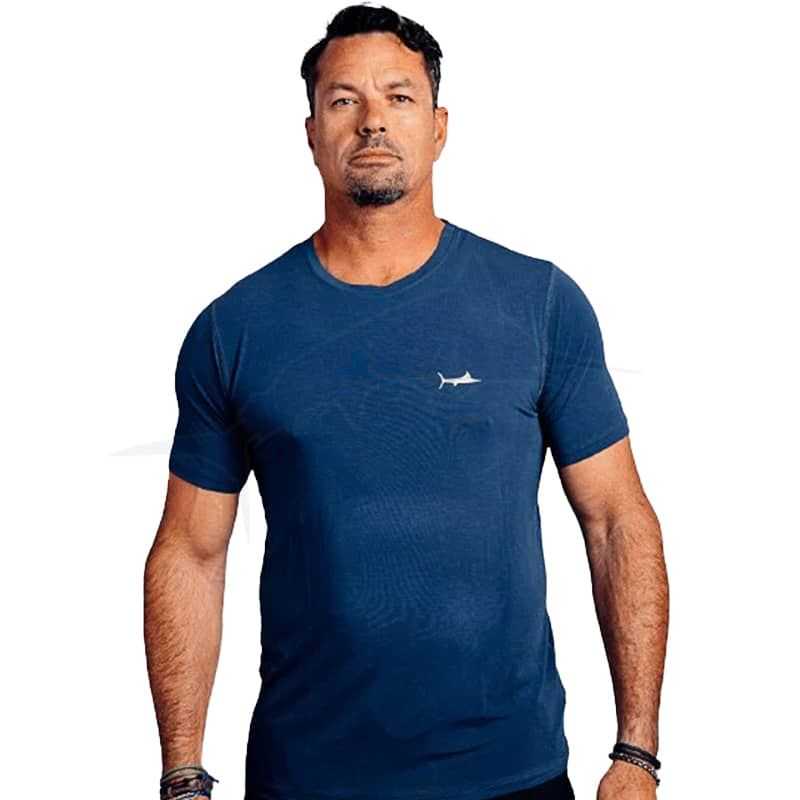 Grand Slam Short Sleeve Billfish Gear Tee - Midnight Blue front