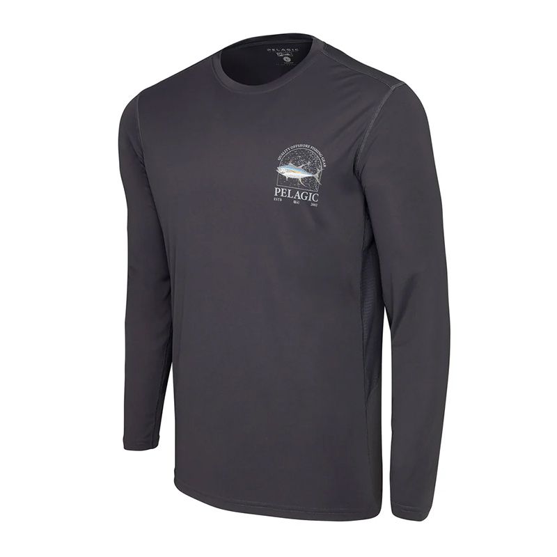 L-Shirt Pelagic Vaportek Mapped YFT-Front view L-Shirt Pelagic Vaportek Mapped YFT-Front view