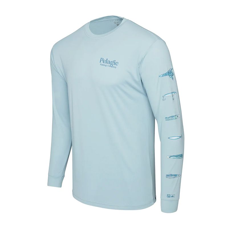 L-Shirt Pelagic Aquatek Stick Em -Front view L-Shirt Pelagic Aquatek Stick Em -Front view
