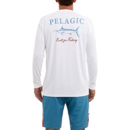 L-Shirt Pelagic Aquatek Marlin Made Blanc - vue de dos