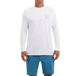 L-Shirt Pelagic Aquatek Marlin Made blanc- vue de face