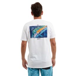 T-Shirt Pelagic KDF Abstract Marlin white
