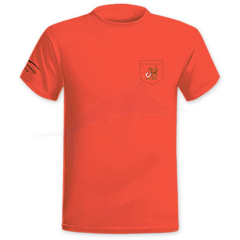 T-Shirt Black Bart Hawaiian Girl - Orange - avant T-Shirt Black Bart Hawaiian Girl - Orange - avant