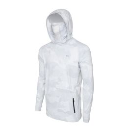 L-Shirt Pelagic Exo Tech Brush Camo Hooded