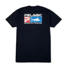 T-Shirt Pelagic Deluxe navy back