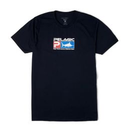 T-Shirt Pelagic Deluxe navy front