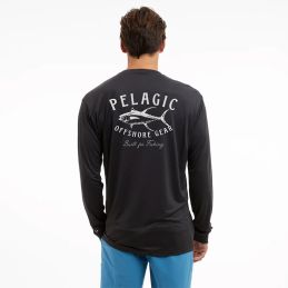 L-Shirt Pelagic Aquatek Tuna Trip- Porté vue de dos