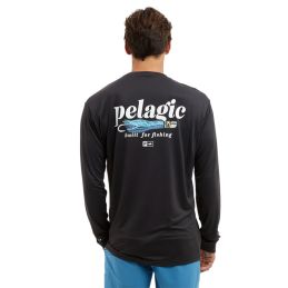L-Shirt Pelagic Aquatek Built for Trolling worn – back view