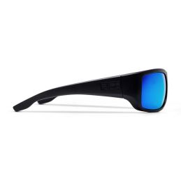 Pelagic Fish Hook Polarized Glasses Matte Black - side view