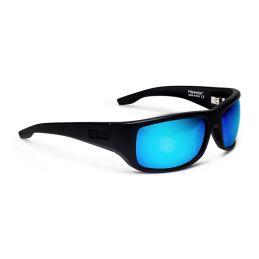 Pelagic Fish Hook Polarized Glasses Matte Black - 3/4 view