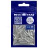 Double Barrel Aluminum Sleeves Blue Crab - 1,0mm